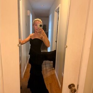 House of Harlow 1960 Black Strapless Maxi Dress
